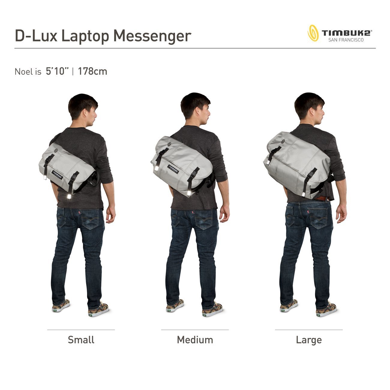 Timbuk2 天霸 D-Lux Laptop Messenger Bag 骑行邮差包 S码