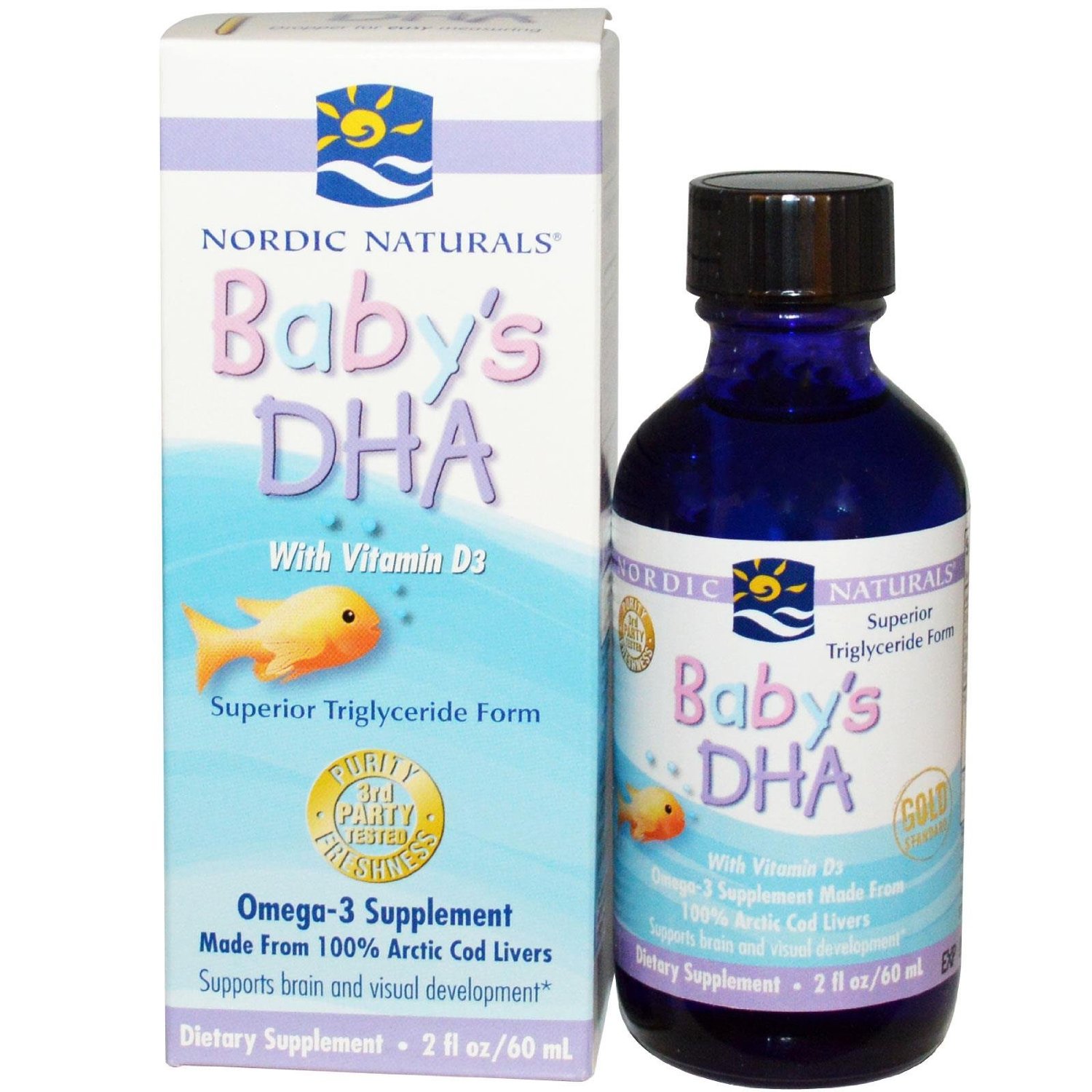 Nordic Naturals 挪威婴儿液体鱼肝油DHA滴剂