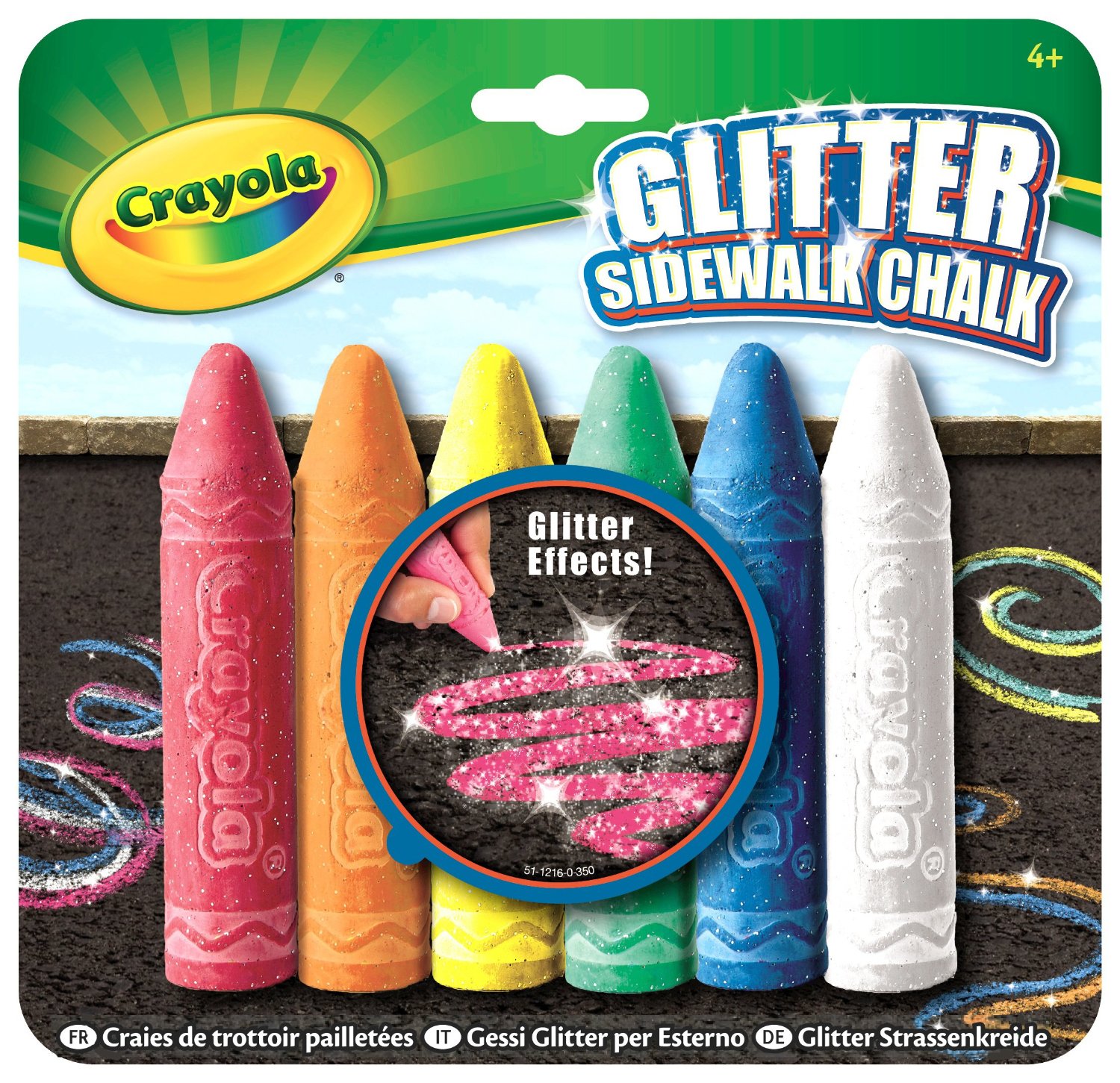 Crayola 绘儿乐 可水洗闪光蜡笔 6支装 $2.97