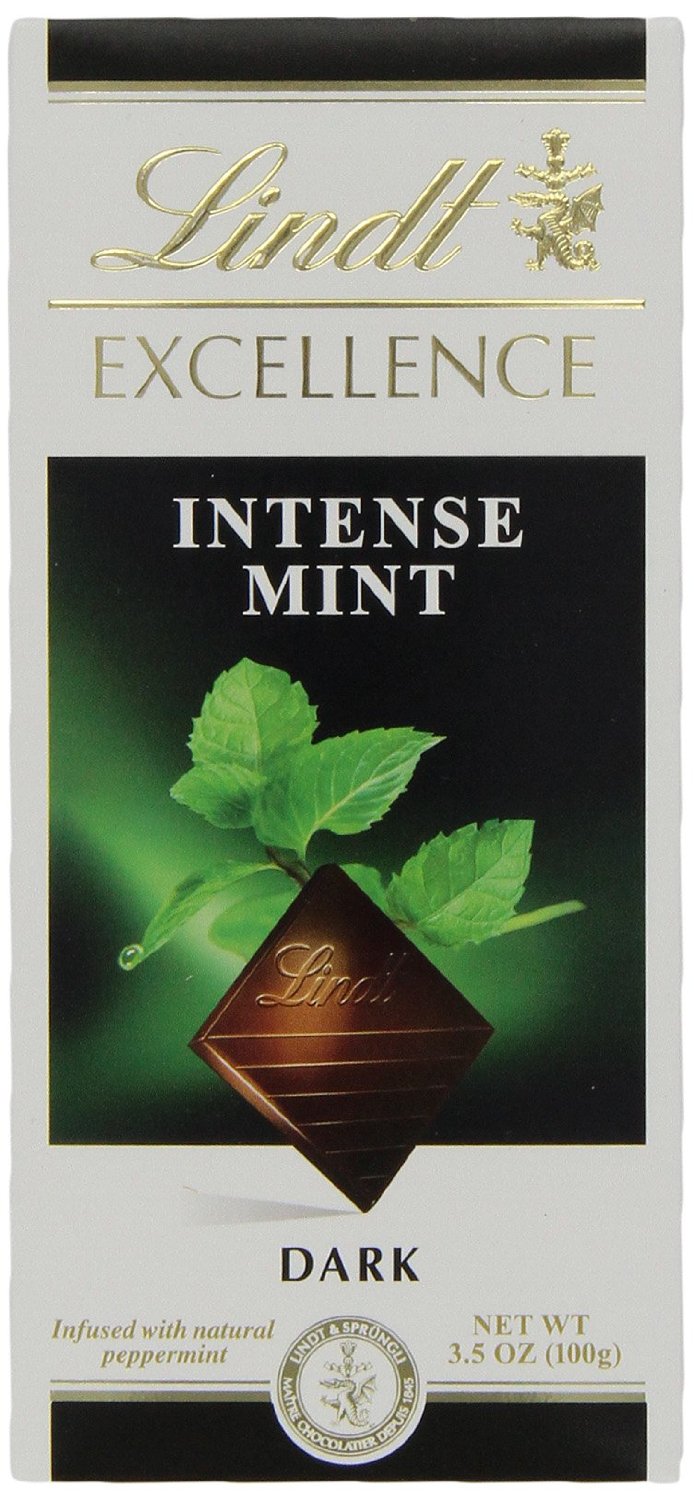 史低！Lindt瑞士莲薄荷黑巧克力6块装